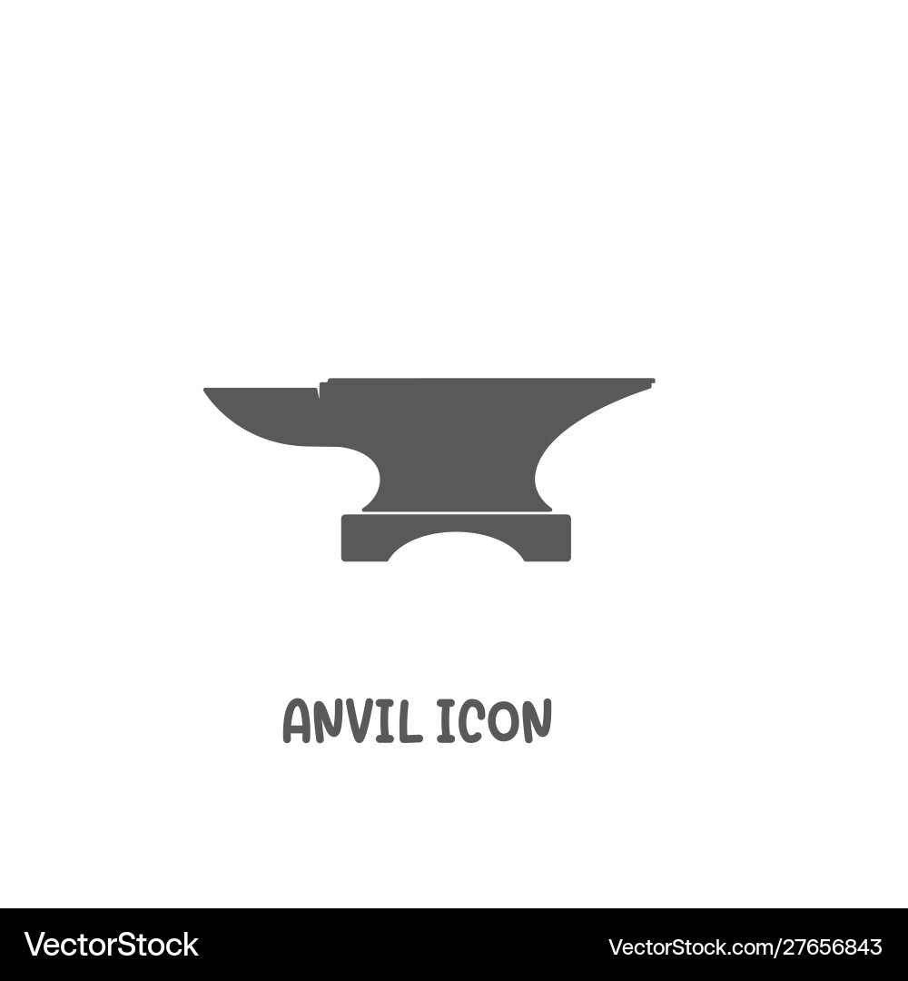 Simple Anvil Icon Vector Image
