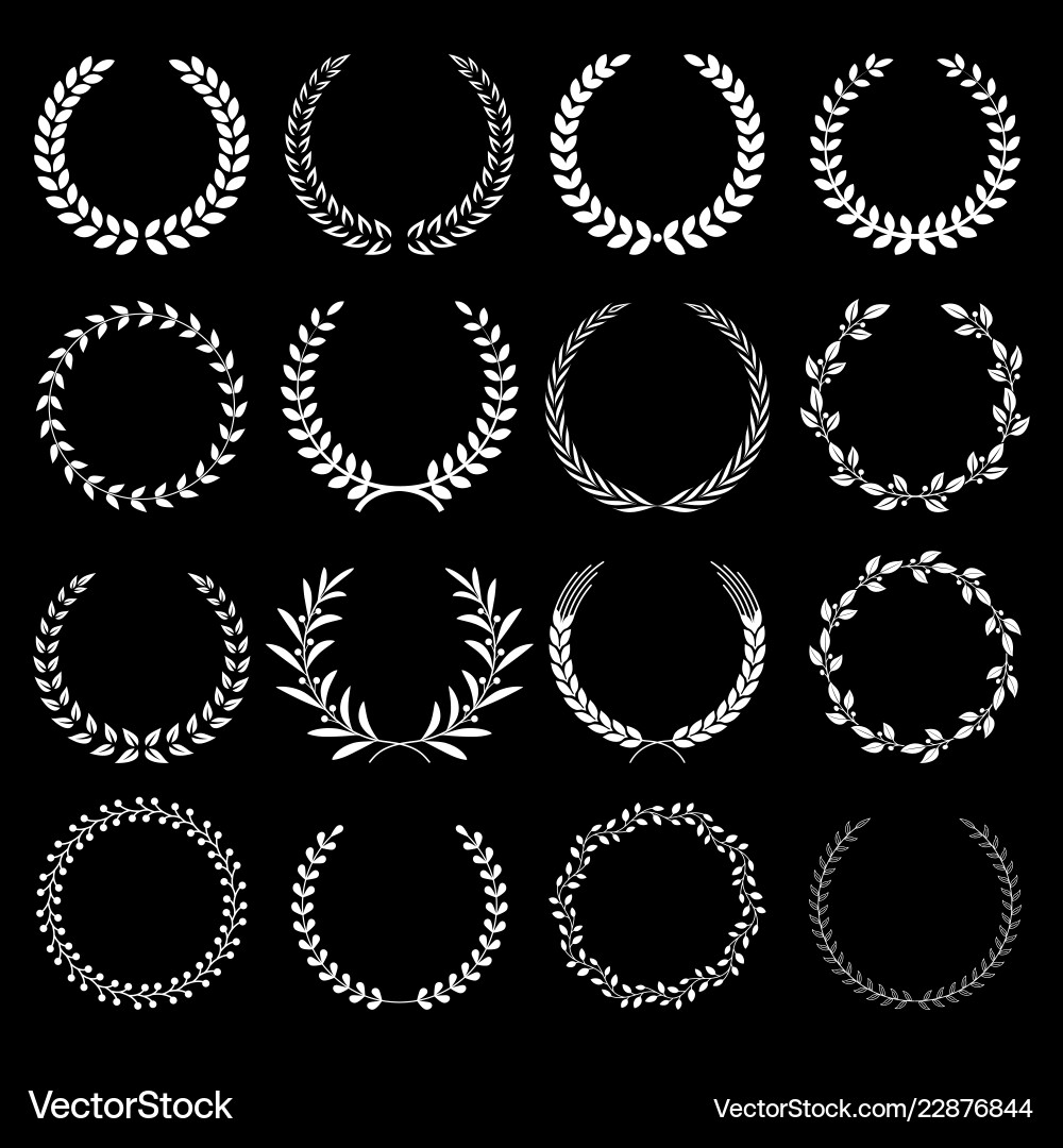 Floral Wreath Frame vector image