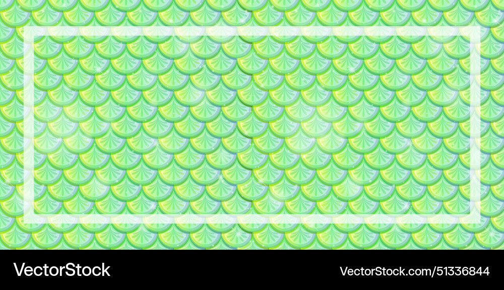 Seamless scale pattern with decorative border Seamless scale pattern with decorative border vector image