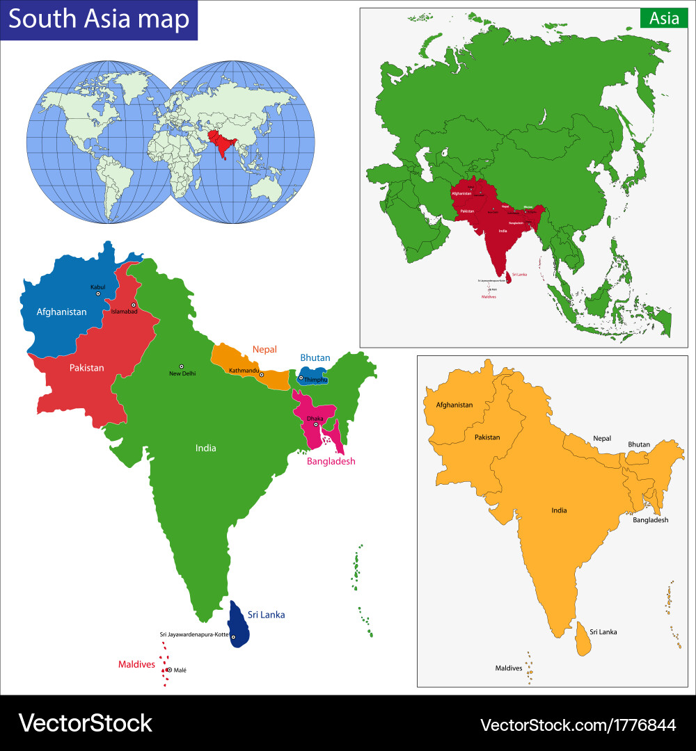South east asia map. Южная азия на карте. Политическая карта индии и пакистана. South asia is in. Южная азия на карте.