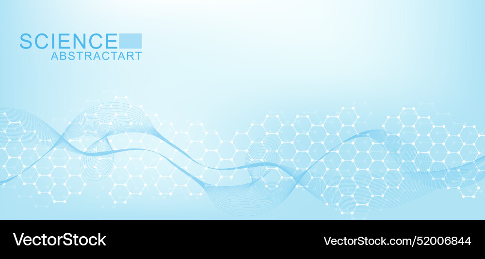 Structure molecule and communication dna atom Structure molecule and communication dna atom Vector Image