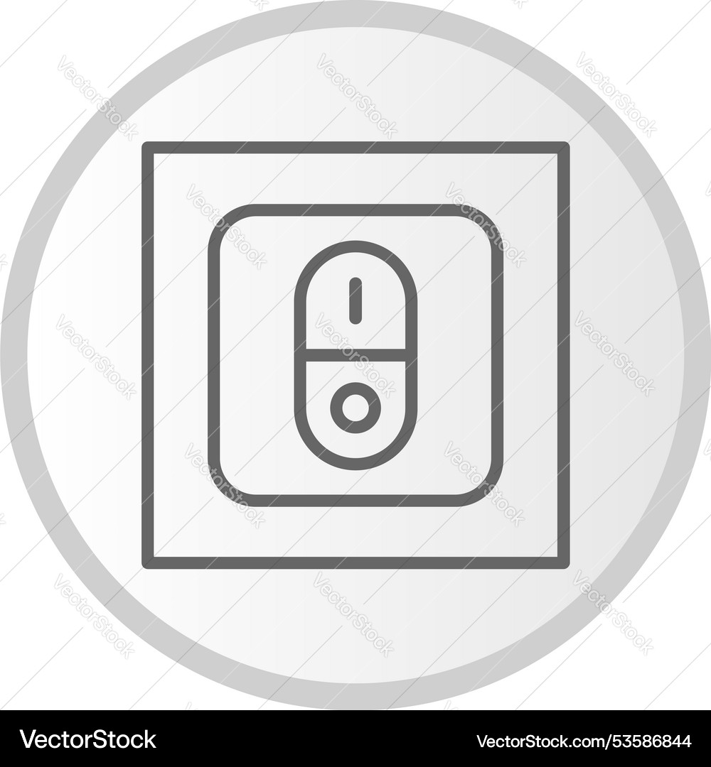 Switch line circle grey icon Royalty Free Vector Image