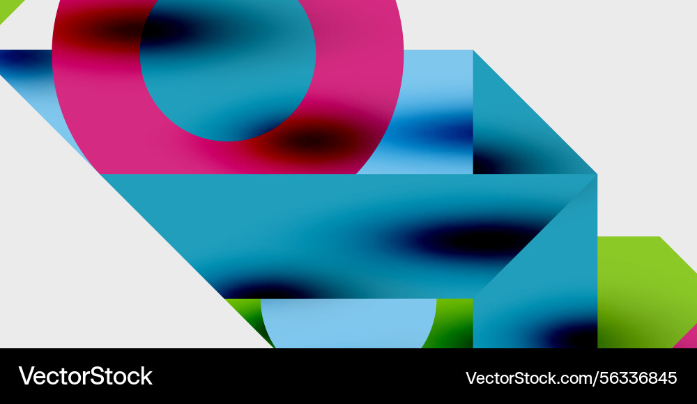 Abstract composition featuring overlapping Abstract composition featuring overlapping Vector Image