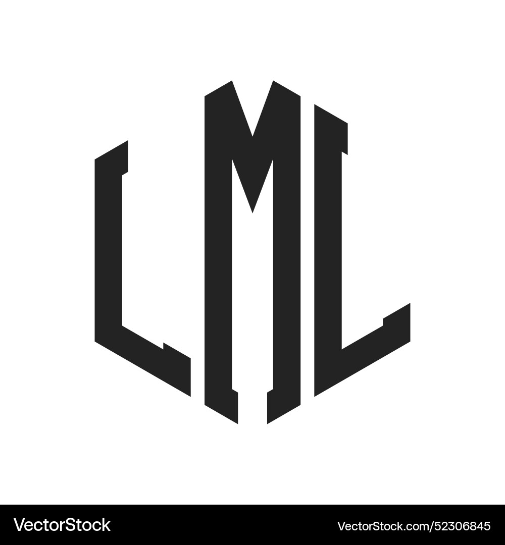 Lml logo design initial letter monogram Vector Image
