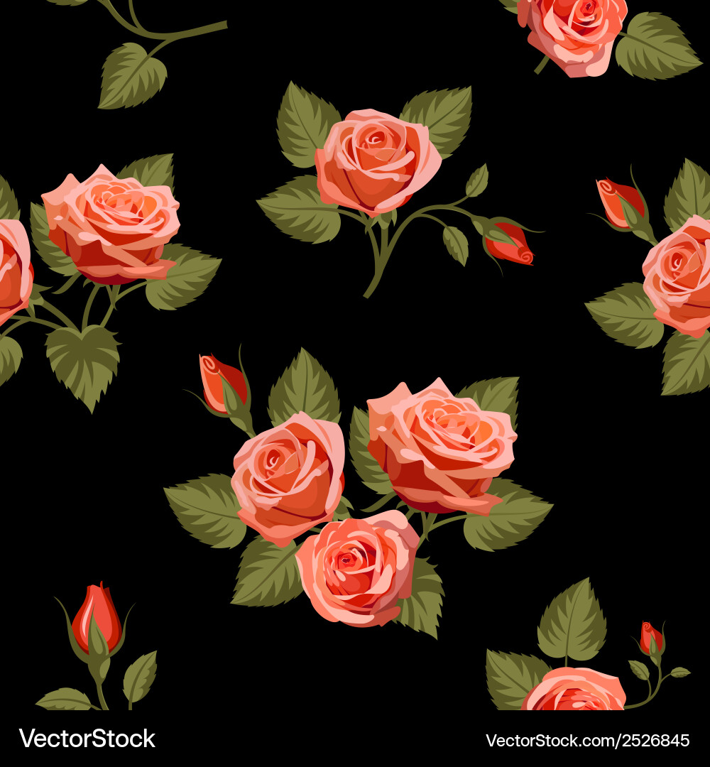 Seamless floral background Royalty Free Vector Image