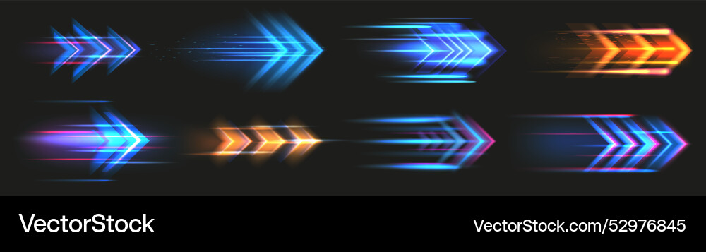 Speed light fast movement effect abstract action Vector Image