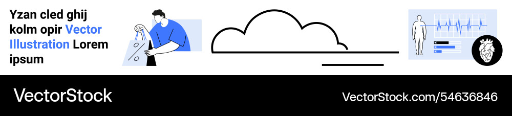 Cloud connectivity with data analysis Cloud connectivity with data analysis vector image