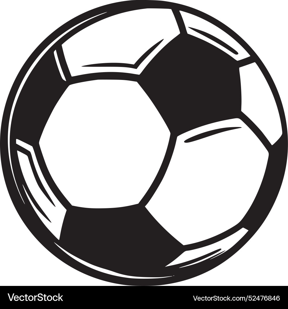 Fußball - minimalistische und einfache Silhouette Fußball - minimalistische und einfache Silhouette vektorbild