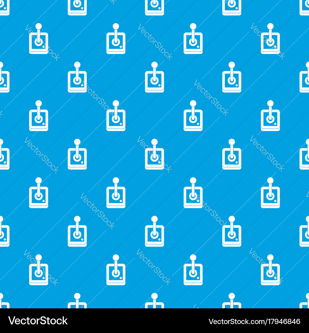 Joystick for computer games pattern seamless blue vector image