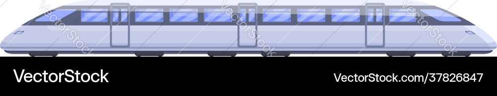 Commuter fast train icon cartoon style Royalty Free Vector