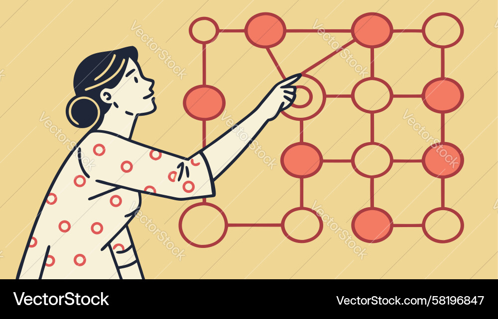 Data Network Interface Vector Image