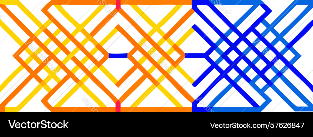Dynamic interlocking stripe pattern background vector image