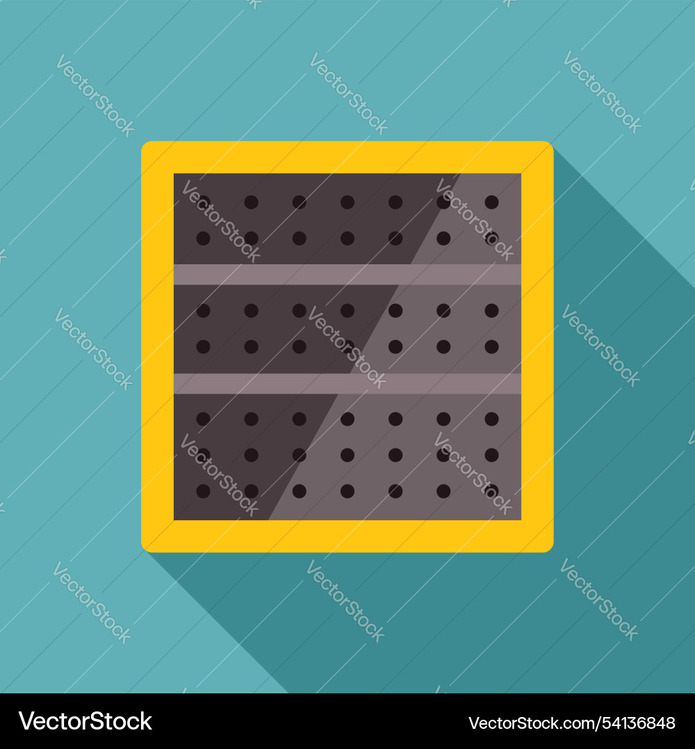 Server rack unit hosting multiple servers in data Vector Image