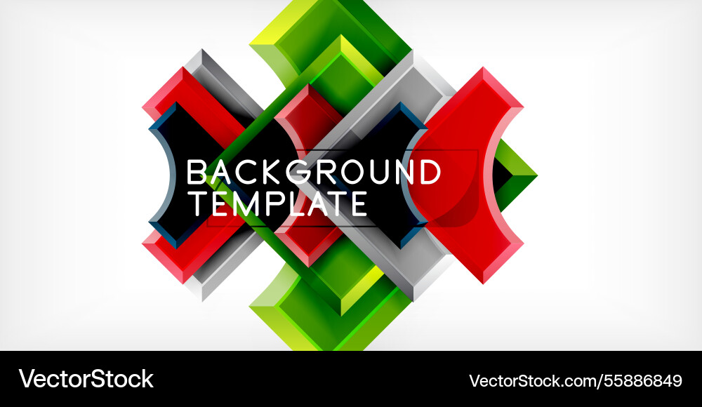 Square arrow shapes with round elements Square arrow shapes with round elements vector image
