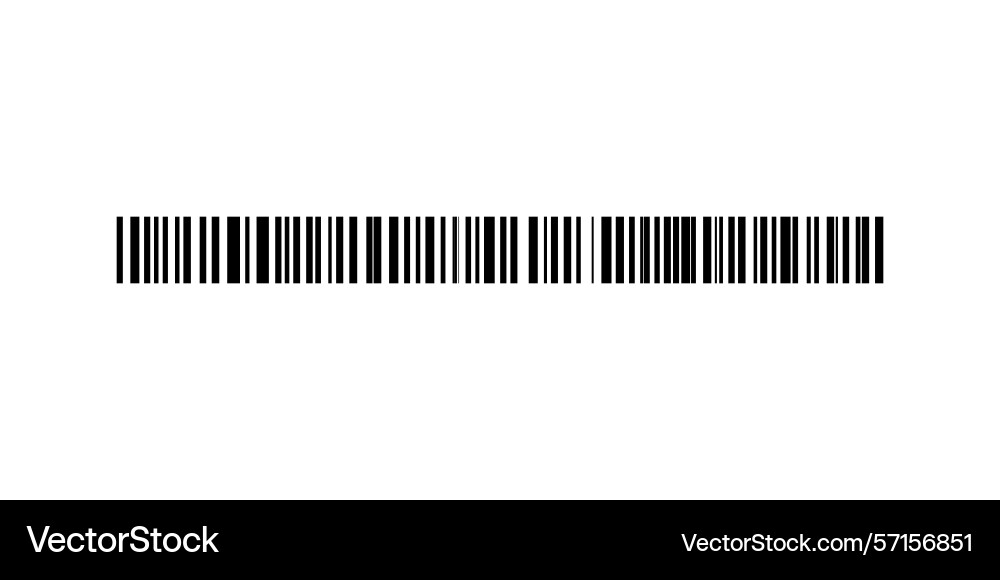 Barcode isolated on color background code stripes vector image