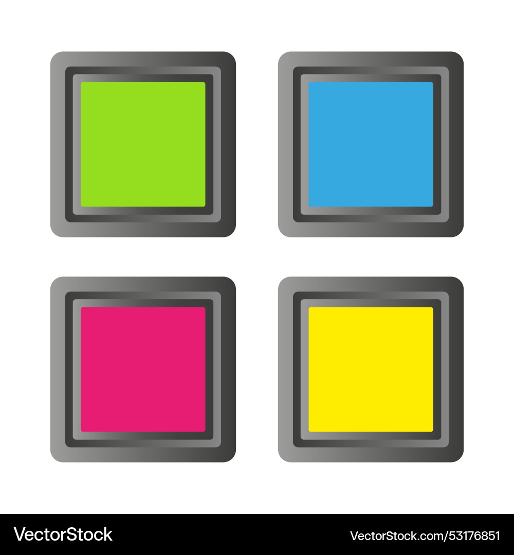 Colored button icons stock image Colored button icons stock image vector image