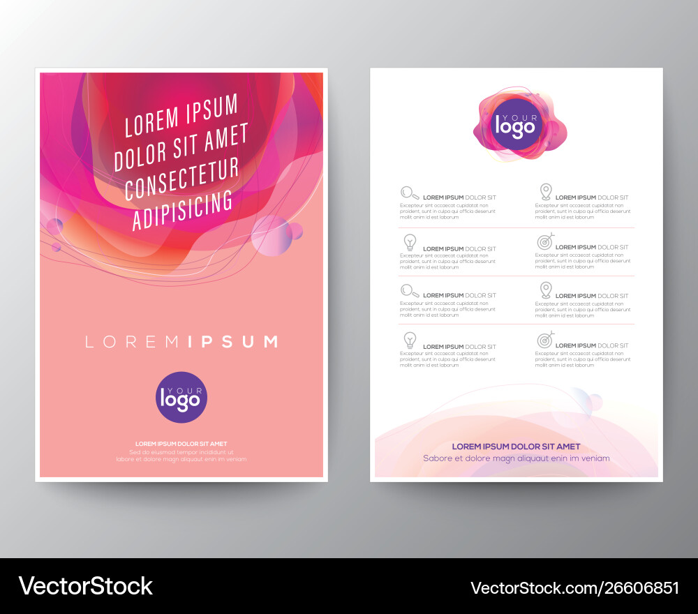 Fluid Red Circle Abstract Shape Vector Image