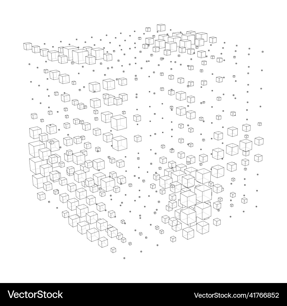 Abstract boxes background Abstract boxes background vector image
