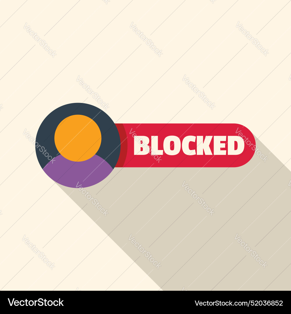 Blocked user account is not allowed to access Blocked user account is not allowed to access vector image
