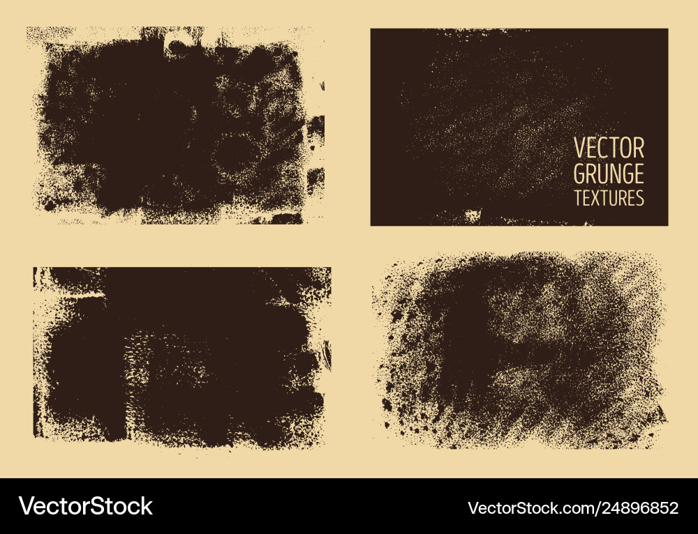 Grunge Texture Collection Vector Image