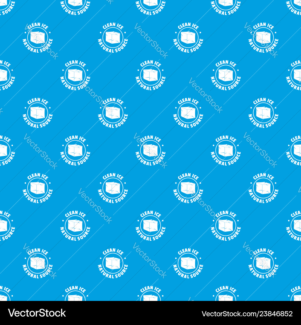 Ice cube pattern seamless blue Ice cube pattern seamless blue vector image