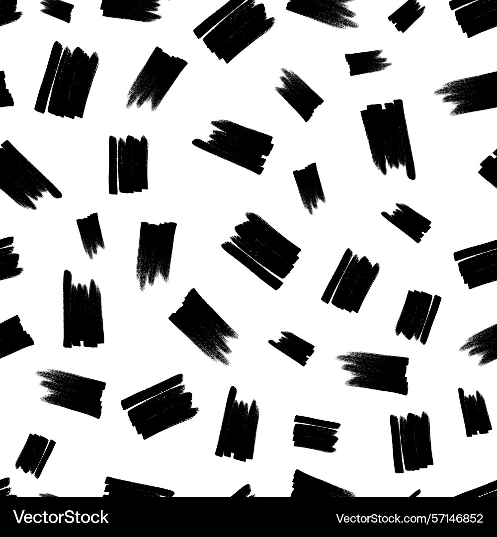 Seamless pattern with hand drawn scribble smears vector image