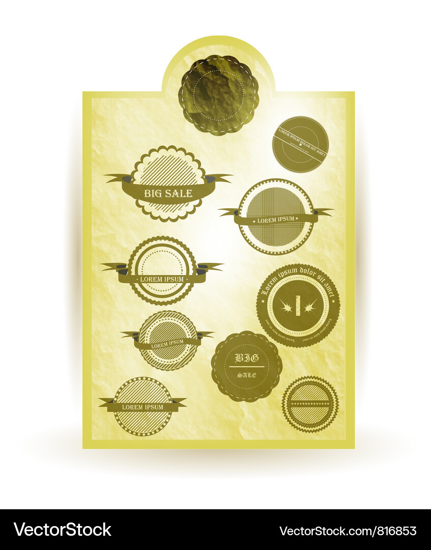Old paper sheets background banner Vector Image