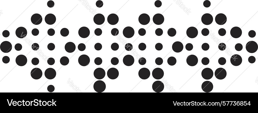 Dynamic abstract digital dots pattern for data vector image