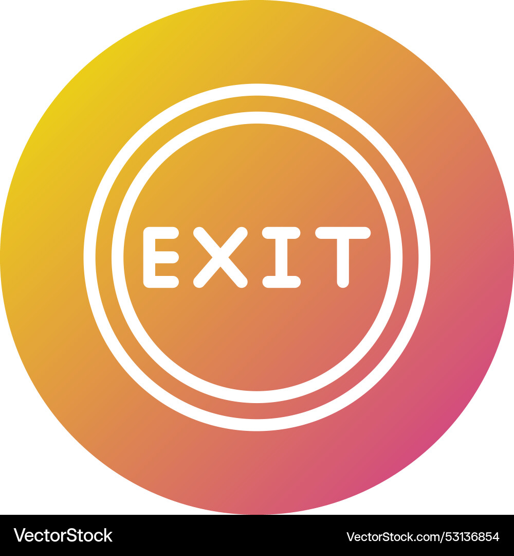 Exit icon design Vector Image