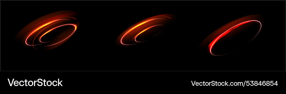 Light red twirl line curve effect vector image