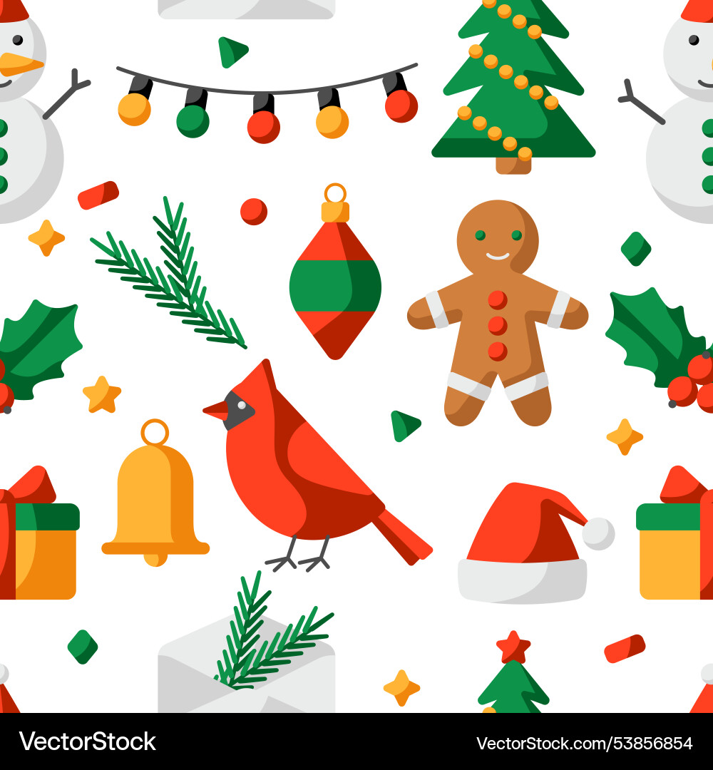 Merry christmas pattern holiday background Merry christmas pattern holiday background Vector Image