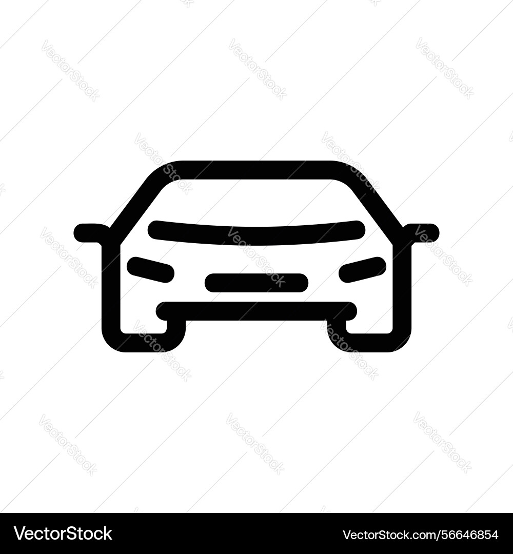 Simple front view outline of a standard Simple front view outline of a standard Vector Image
