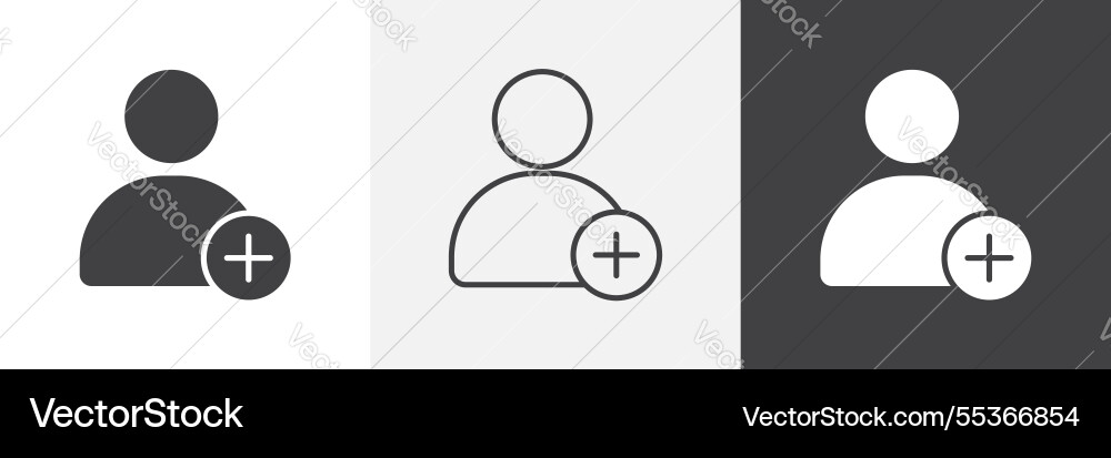 User add icons collection graphic designs for ui User add icons collection graphic designs for ui vector image