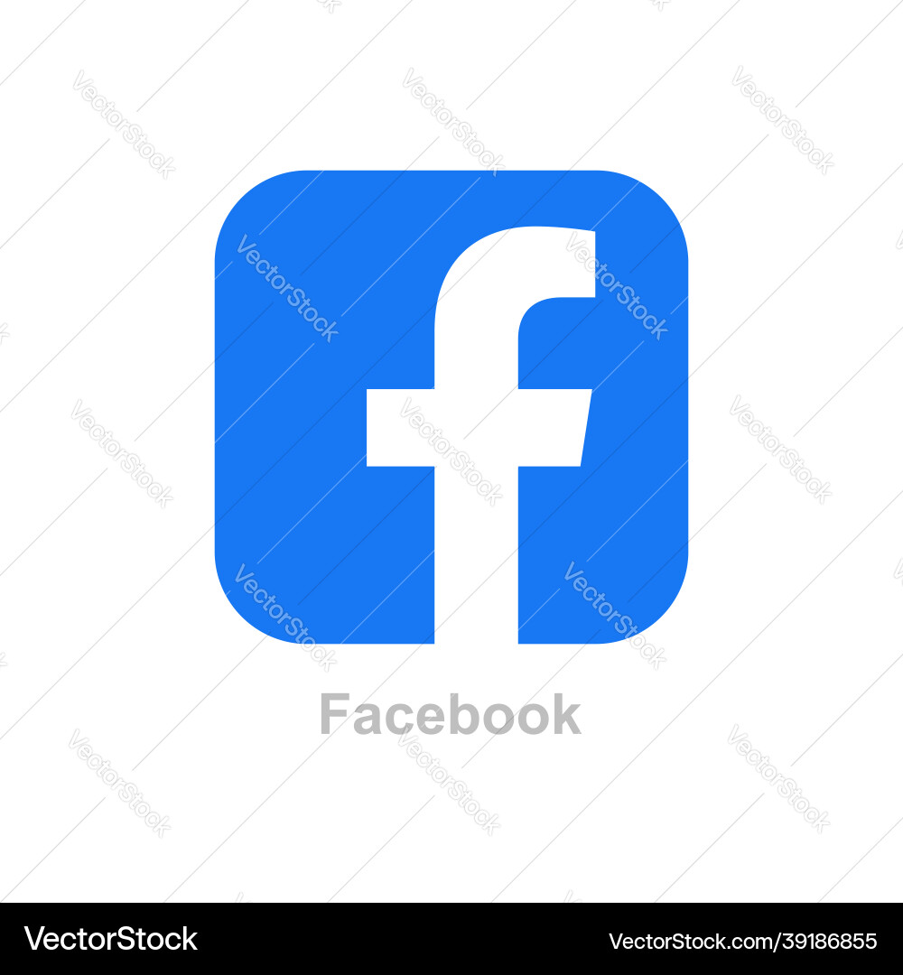 Facebook icon design Facebook icon design vector image
