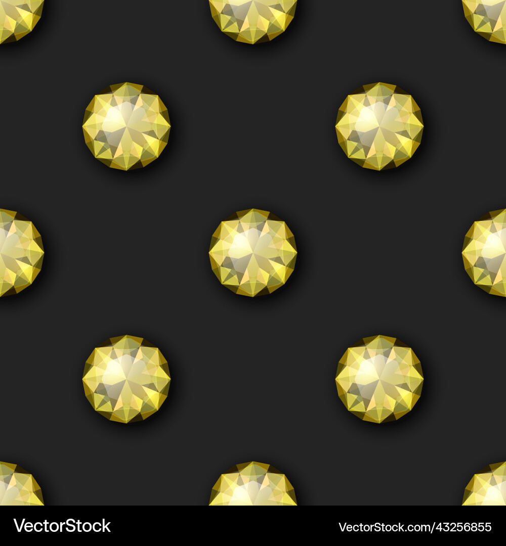 Seamless pattern with 3d realistic yellow Seamless pattern with 3d realistic yellow vector image