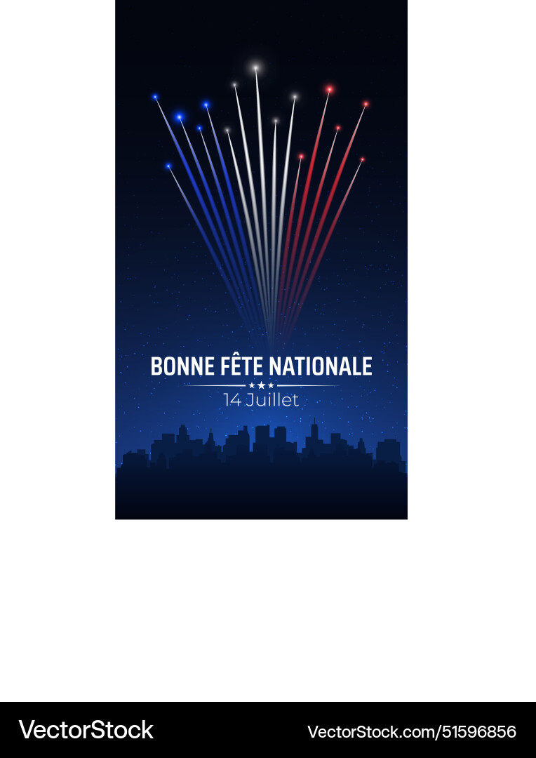 Banner 14 july bastille day france template french Banner 14 july bastille day france template french vector image