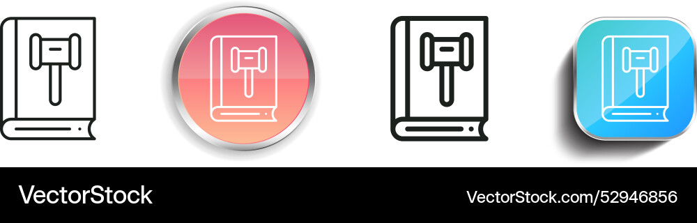 Conduct icon thin linear regular and button style Vector Image