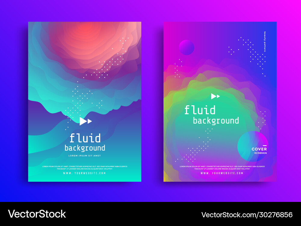 Creative design poster with vibrant gradients Creative design poster with vibrant gradients vector image