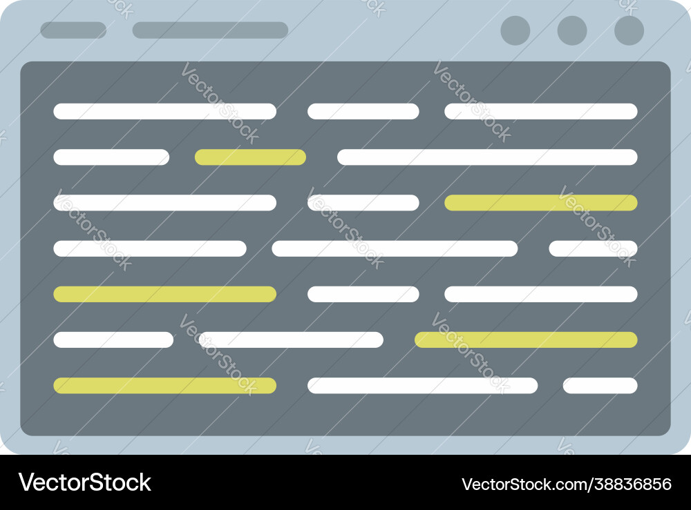 Web page machine learning icon flat isolated Web page machine learning icon flat isolated vector image