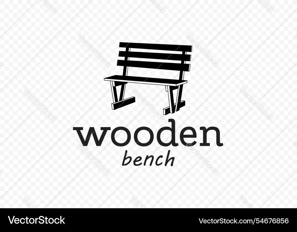 Wooden bench in rustic style design Wooden bench in rustic style design vector image