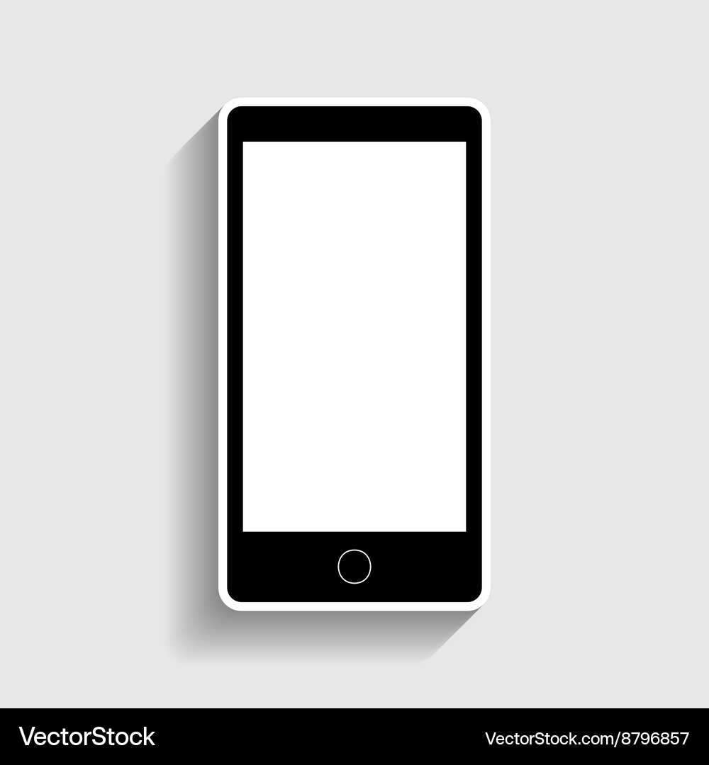 Abstract style modern gadget with blank screen Vector Image