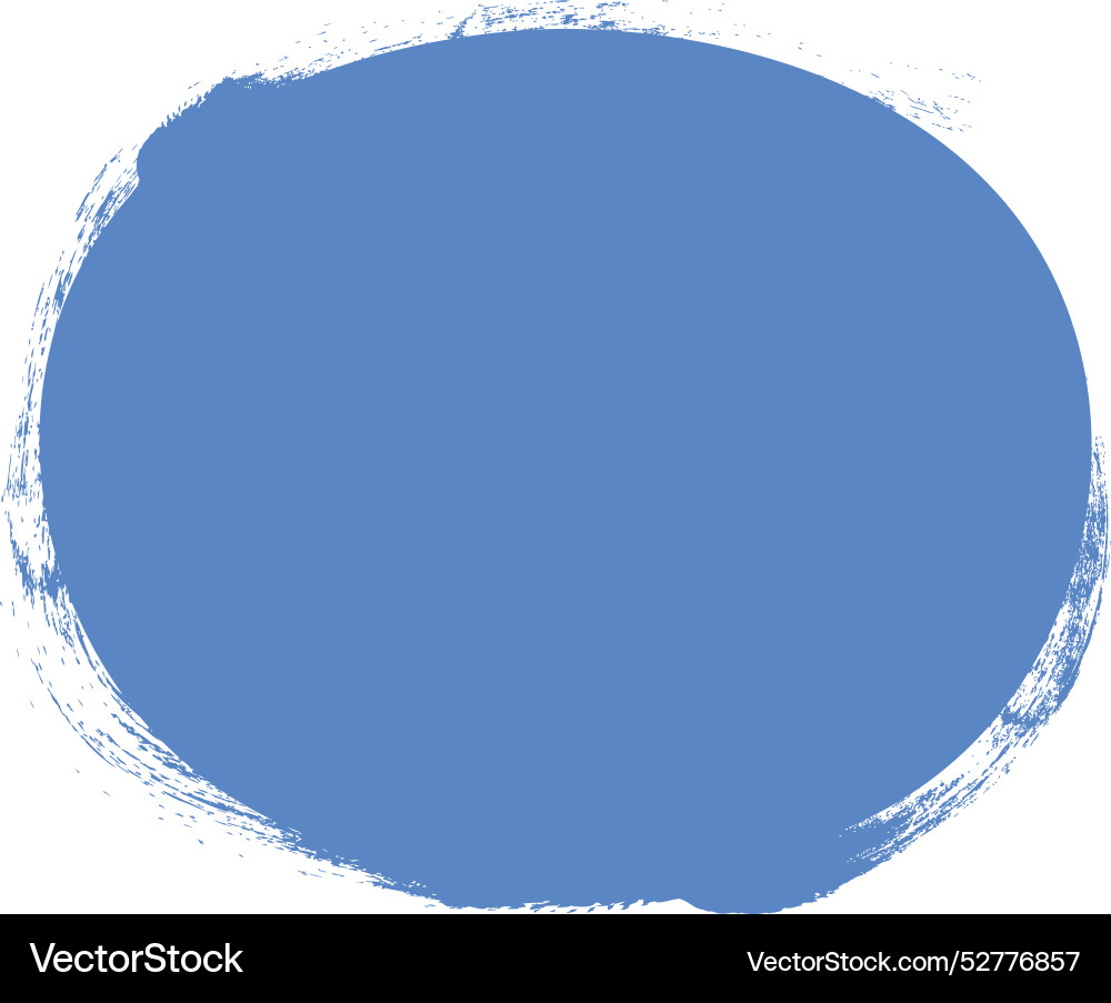 Brush effect abstract circle shape Royalty Free Vector Image