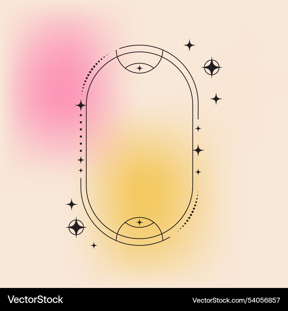 Flat design minimalist linear frame with fluid Flat design minimalist linear frame with fluid vector image