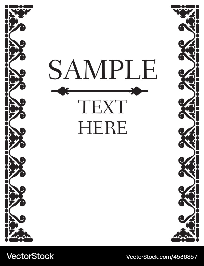 Frame border1 resize vector image