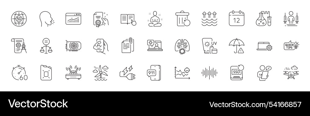 Recovery trash read instruction and wifi line Recovery trash read instruction and wifi line vector image