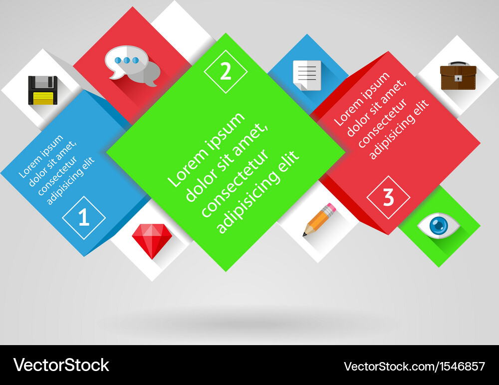Ui infographics and web elements Vector Image