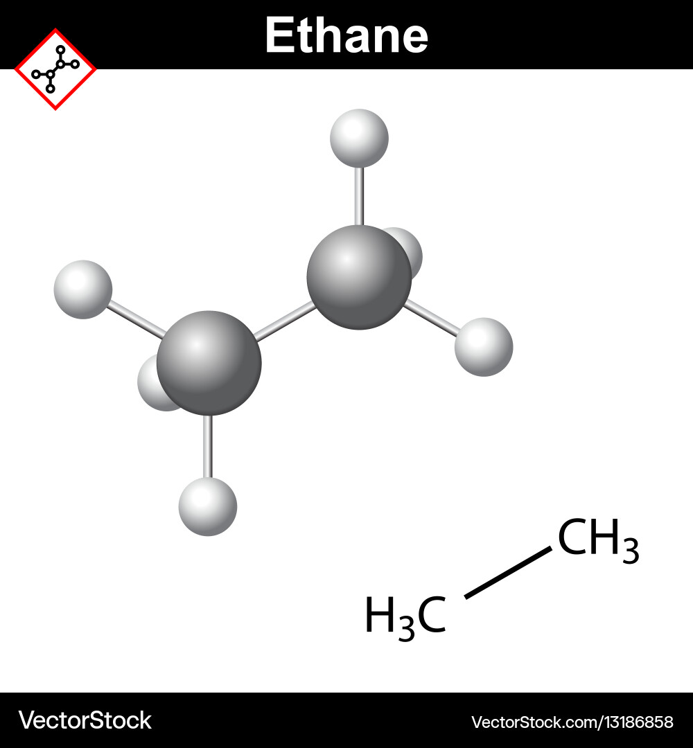 Ethane chemical natural gas component – Royalty-Free Vector | VectorStock