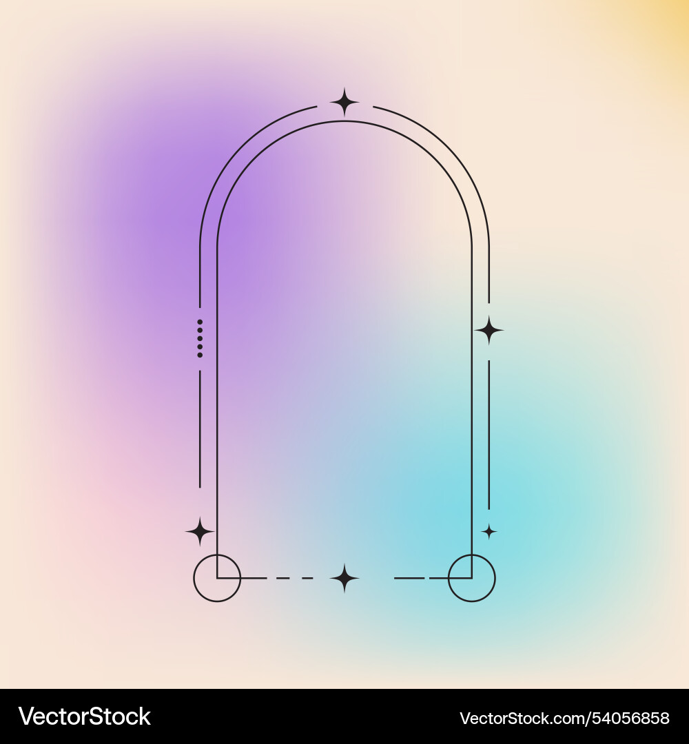 Flat design minimalist linear frame with fluid Flat design minimalist linear frame with fluid Vector Image