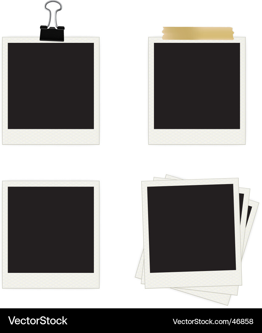 Photo frames collection Royalty Free Vector Image