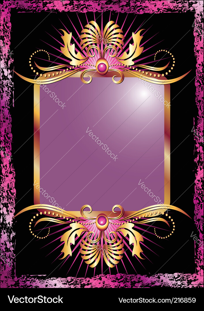 Luxurious Golden Ornament Background Vector Image